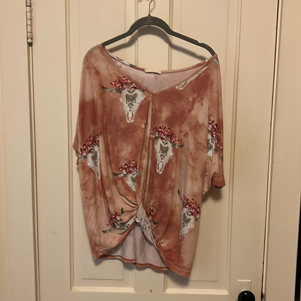 Cute western style tunic t shirt